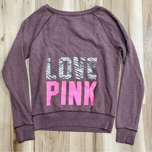 Victoria’s Secret PINK Love Pink Crewneck Y2K Sweatshirt Women’s Small